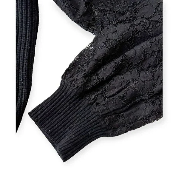 CAMI NYC Black Wool Beth Cardigan, Size S